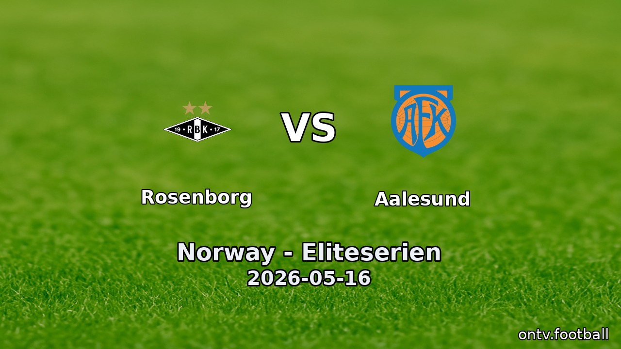 Rosenborg vs Aalesund