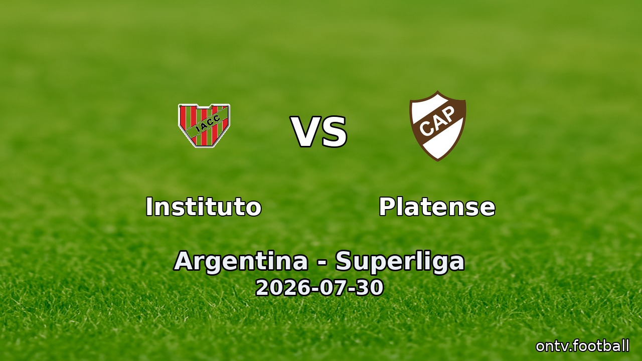 Instituto vs Platense