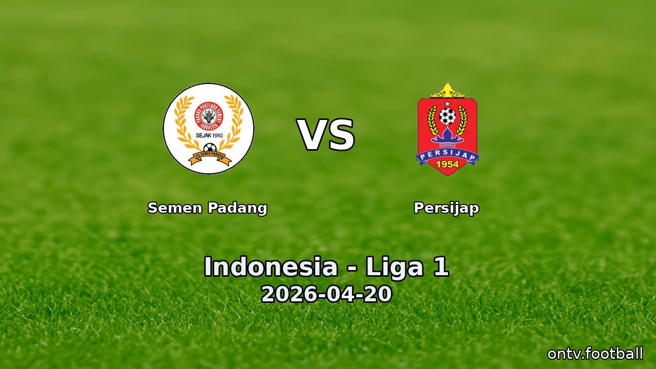Semen Padang vs Persijap