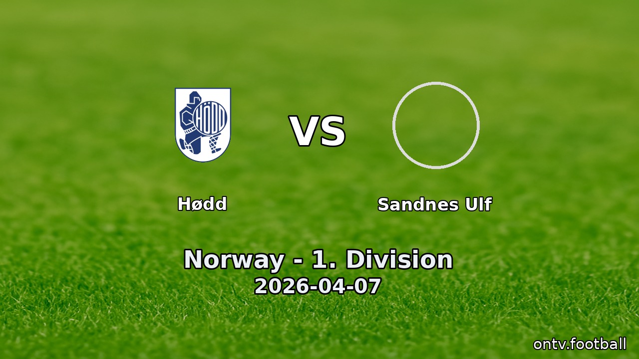 Hødd vs Sandnes Ulf