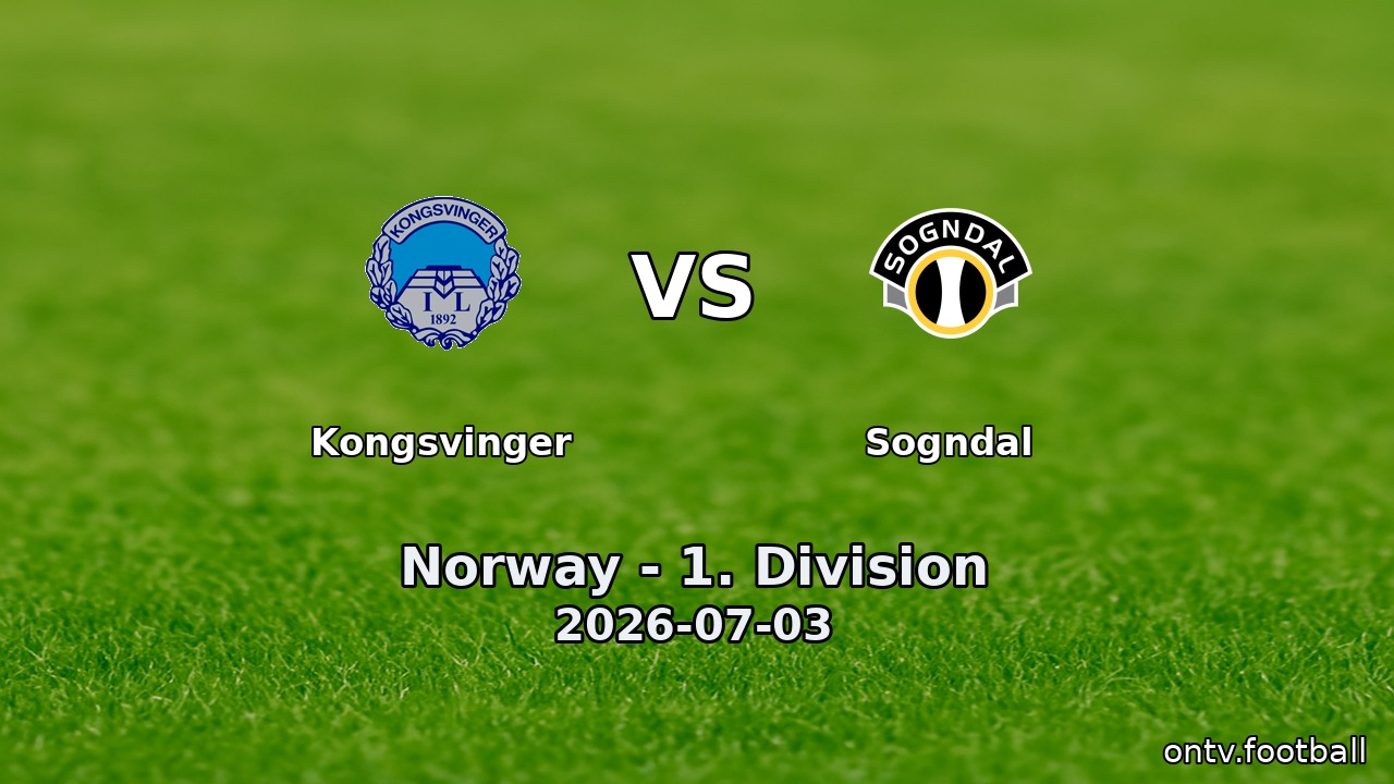 Kongsvinger vs Sogndal