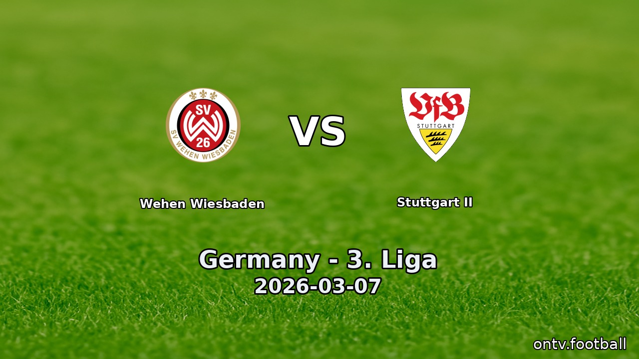 Wehen Wiesbaden vs Stuttgart II