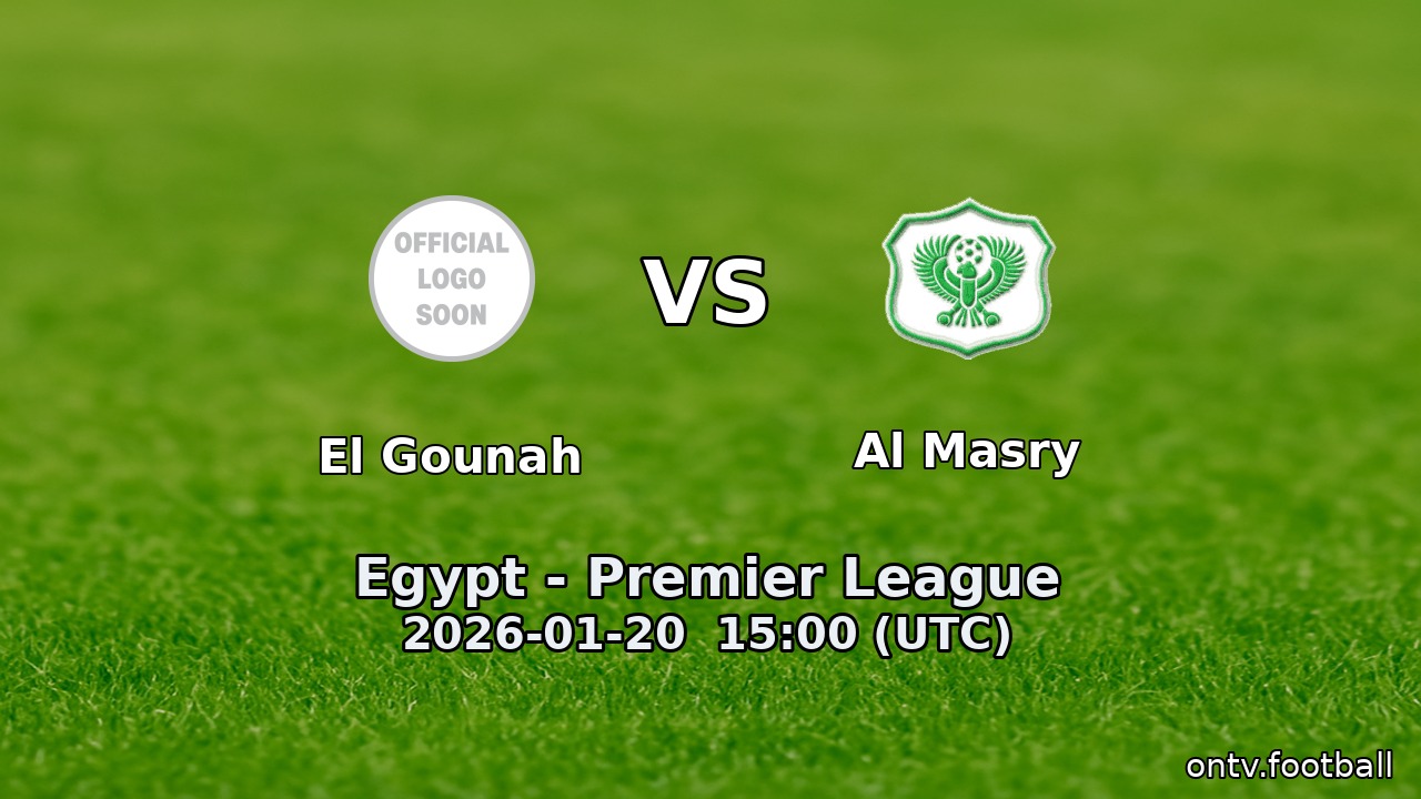 El Gounah vs Al Masry