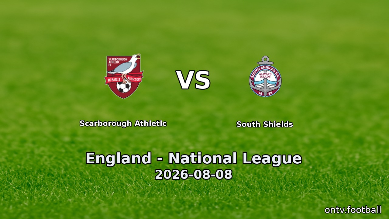 Scarborough Athletic vs South Shields