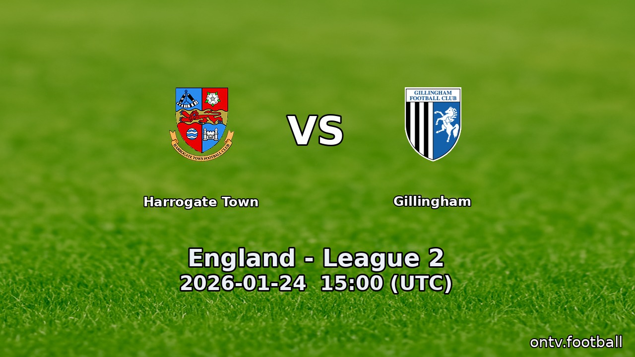 Harrogate Town vs Gillingham