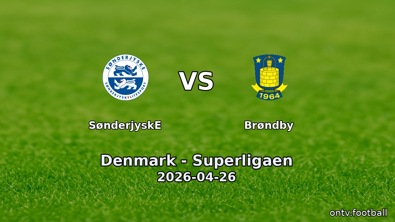 SønderjyskE vs Brøndby