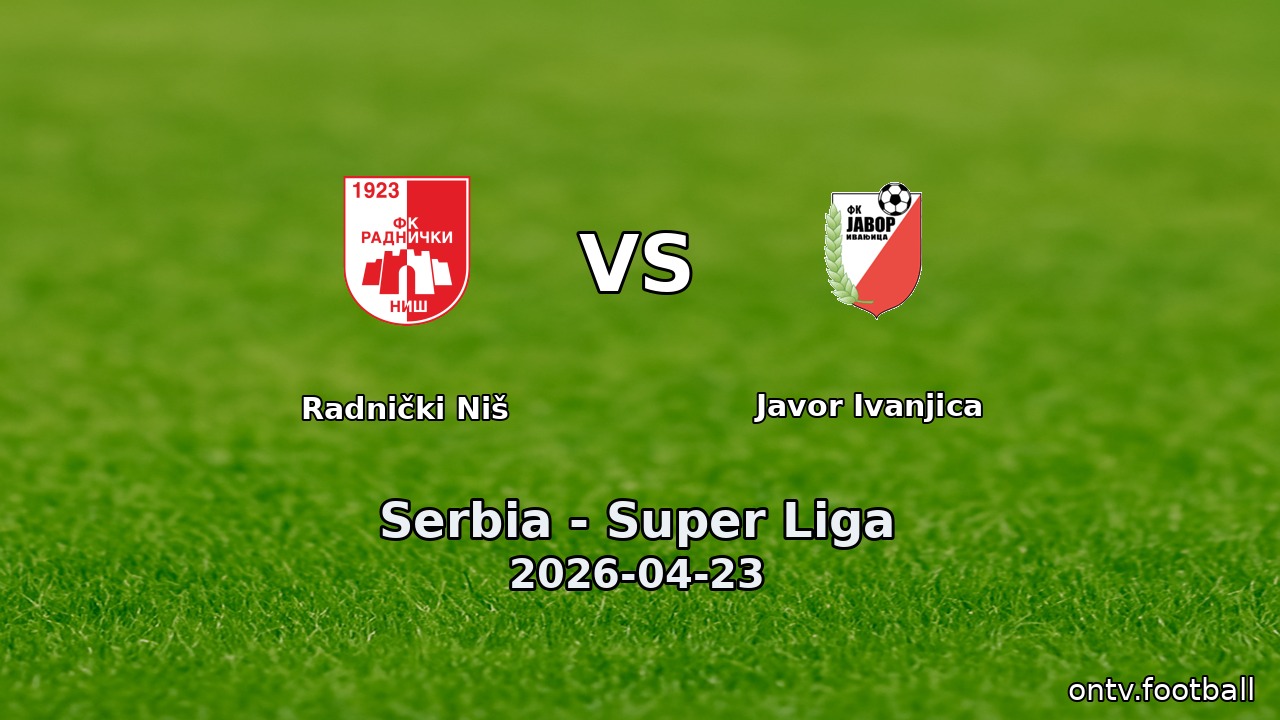 Radnički Niš vs Javor Ivanjica