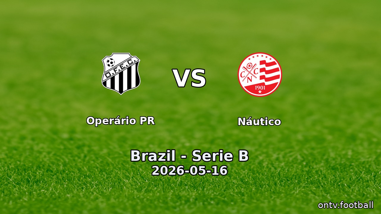 Operário PR vs Náutico