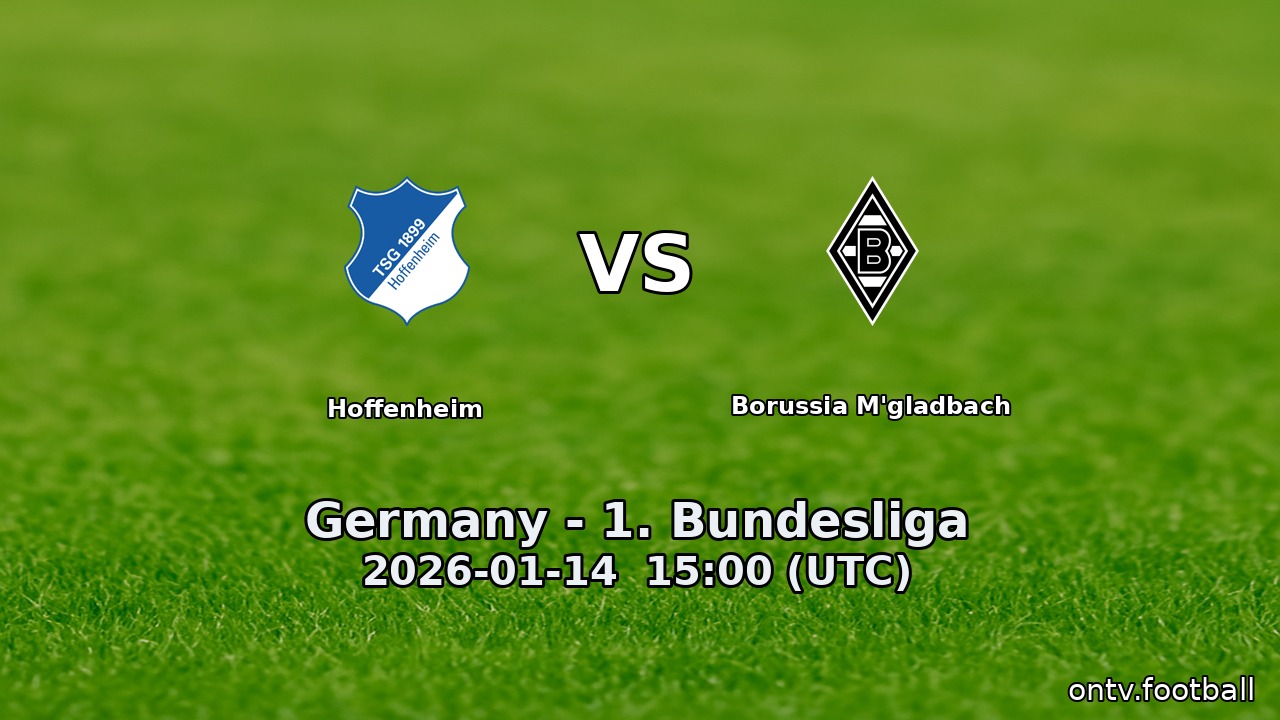 Hoffenheim vs Borussia M'gladbach