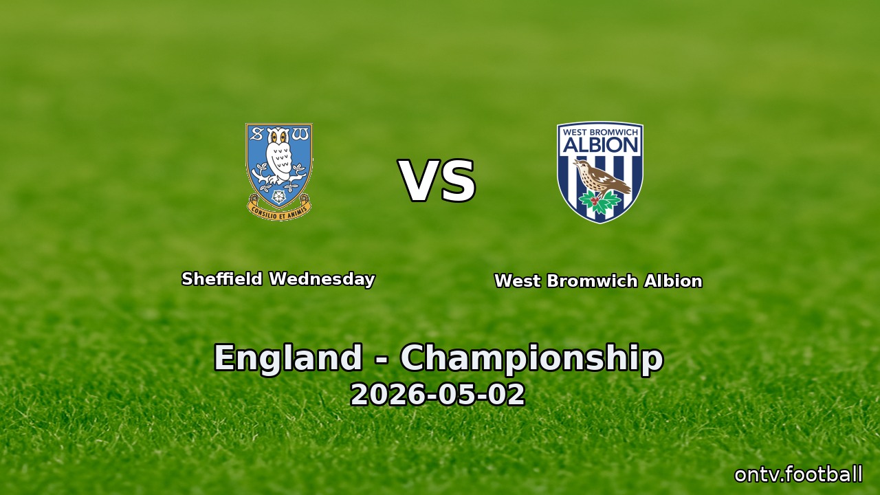 Sheffield Wednesday vs West Bromwich Albion