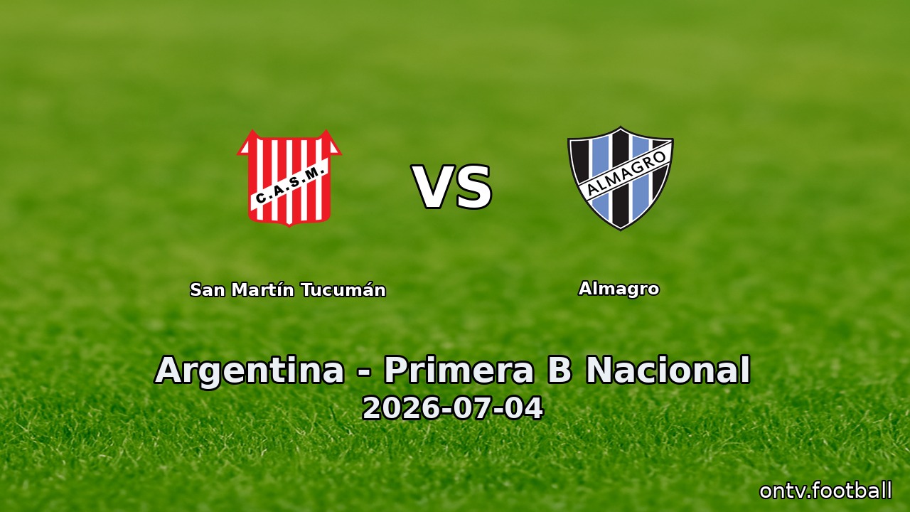 San Martín Tucumán vs Almagro