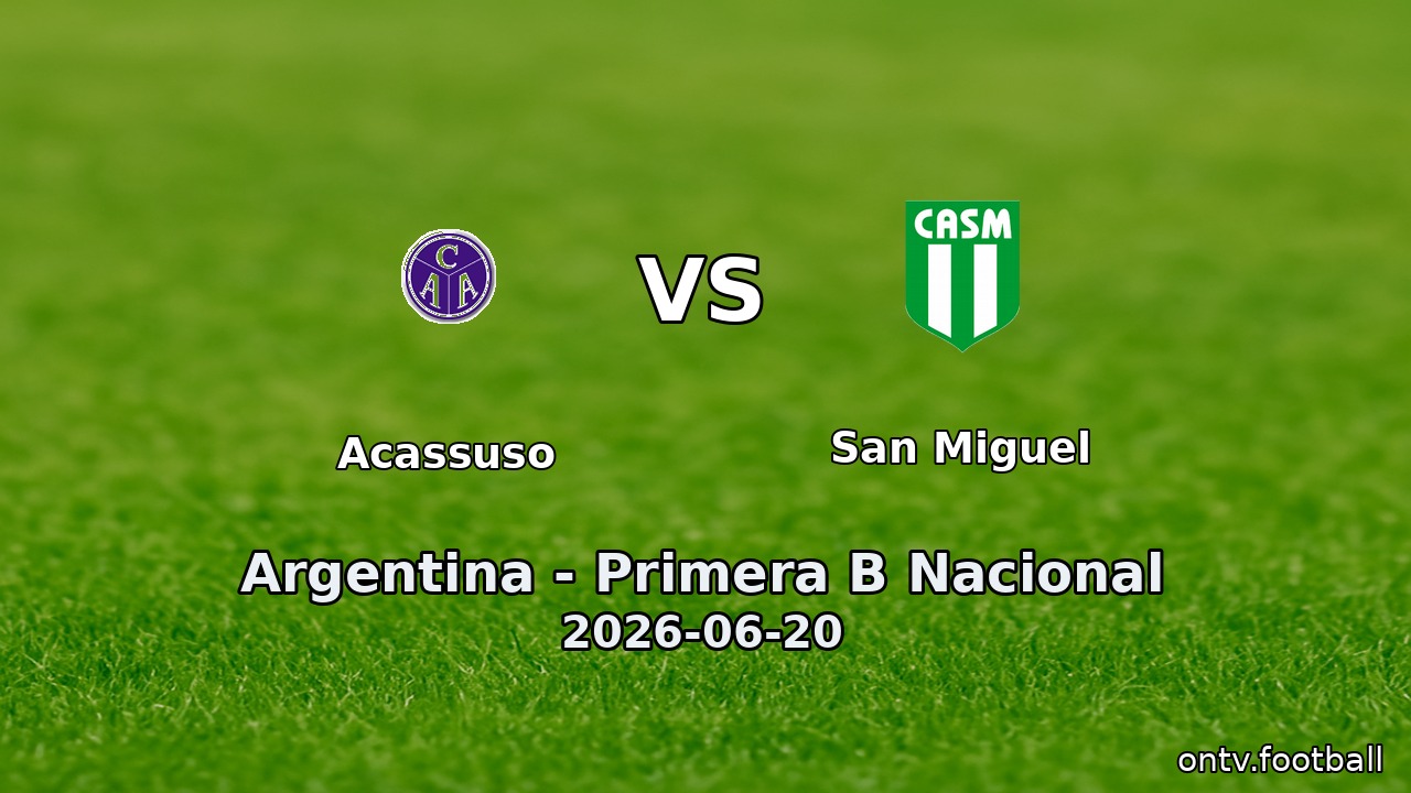 Acassuso vs San Miguel