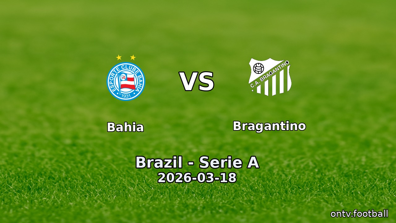 Bahia vs Bragantino