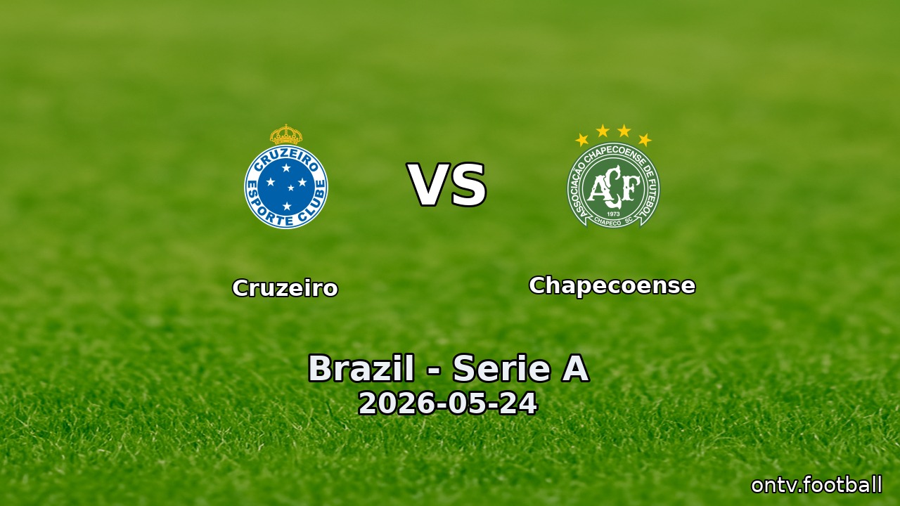 Cruzeiro vs Chapecoense