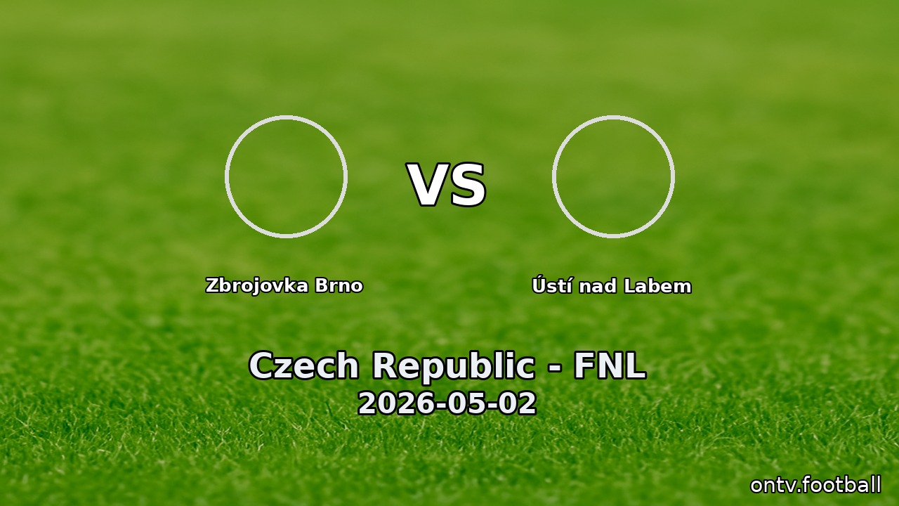 Zbrojovka Brno vs Ústí nad Labem