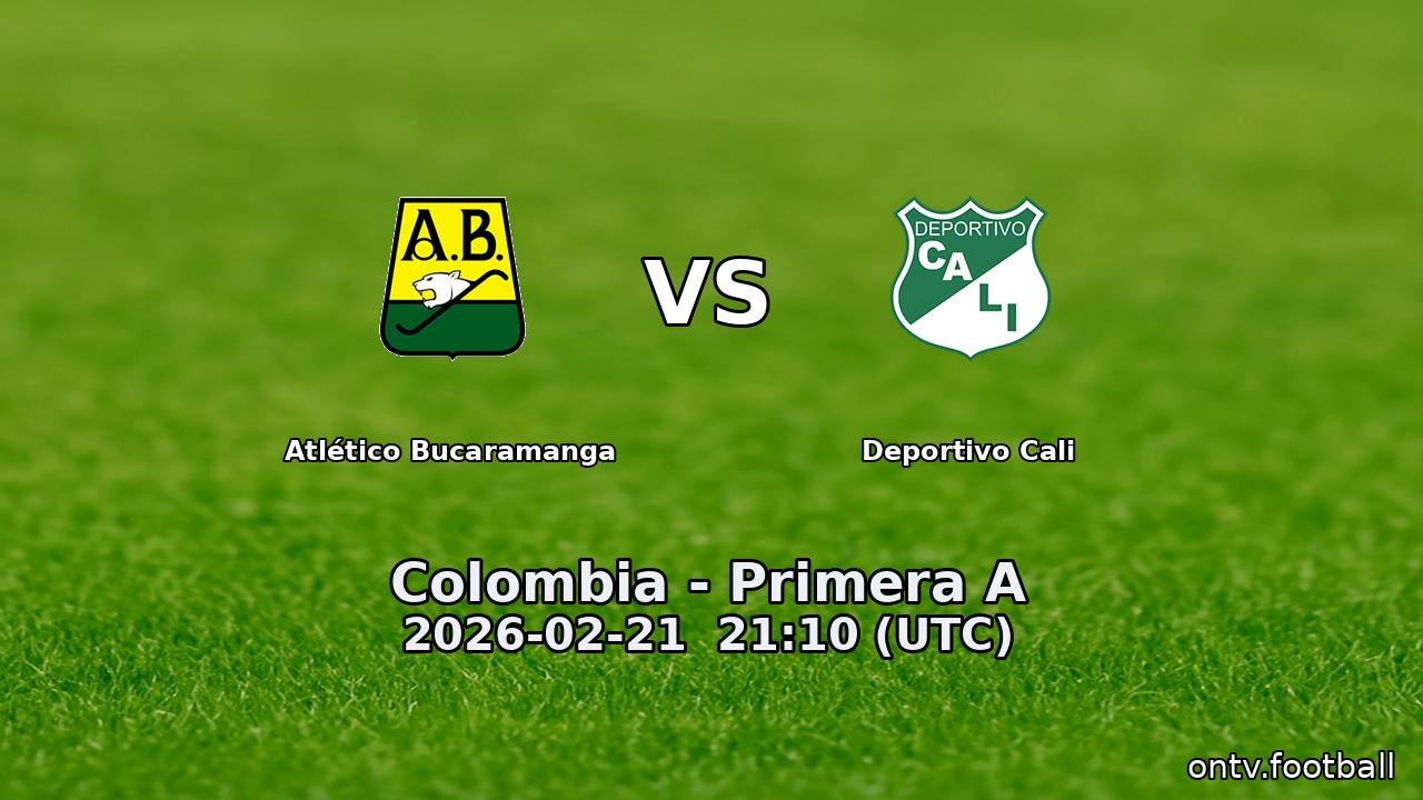 Atlético Bucaramanga vs Deportivo Cali