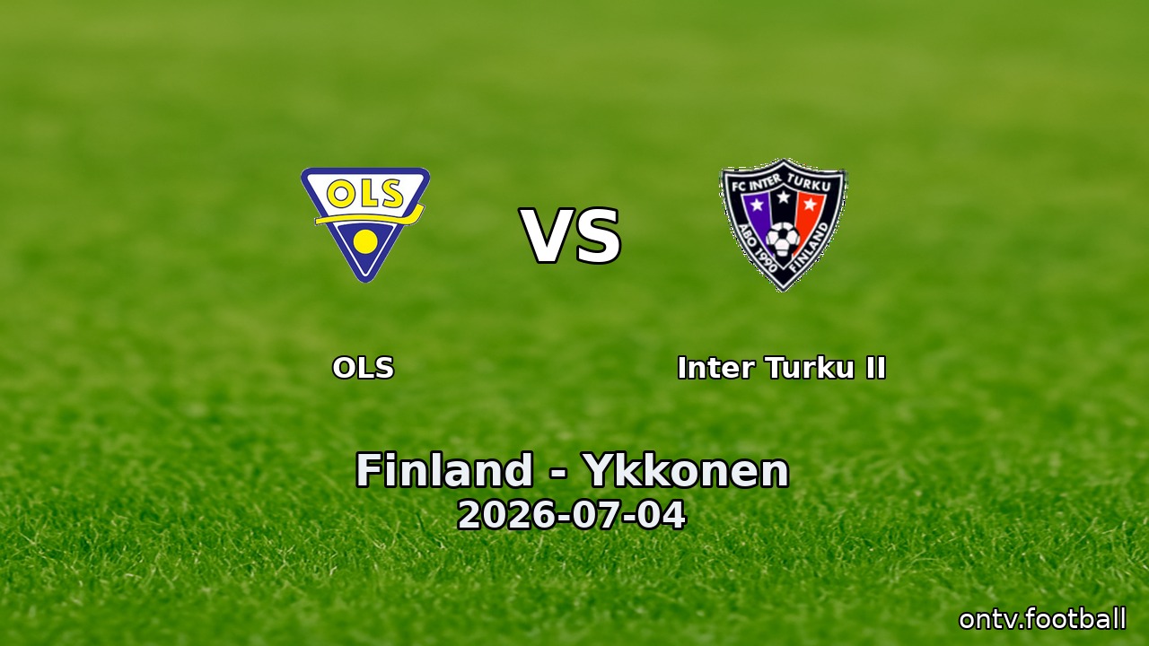 OLS vs Inter Turku II