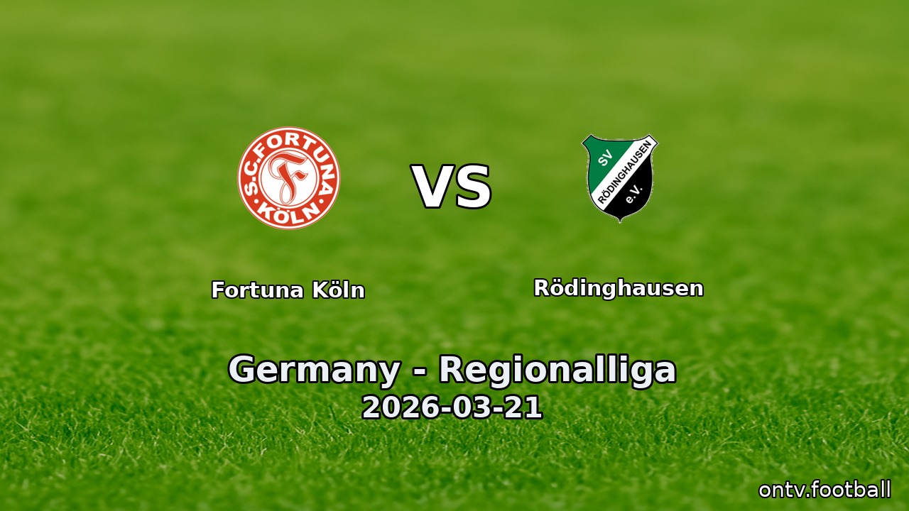 Fortuna Köln vs Rödinghausen