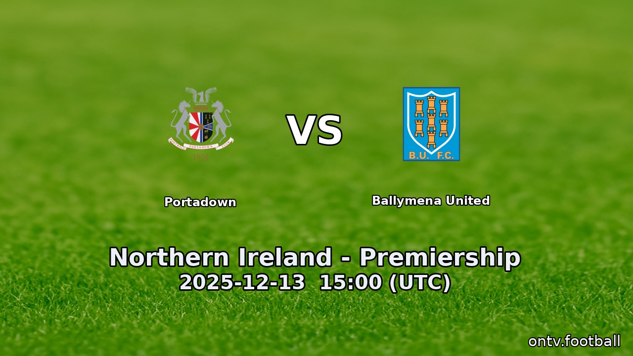 Portadown vs Ballymena United