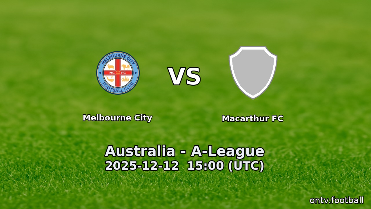 Melbourne City vs Macarthur FC