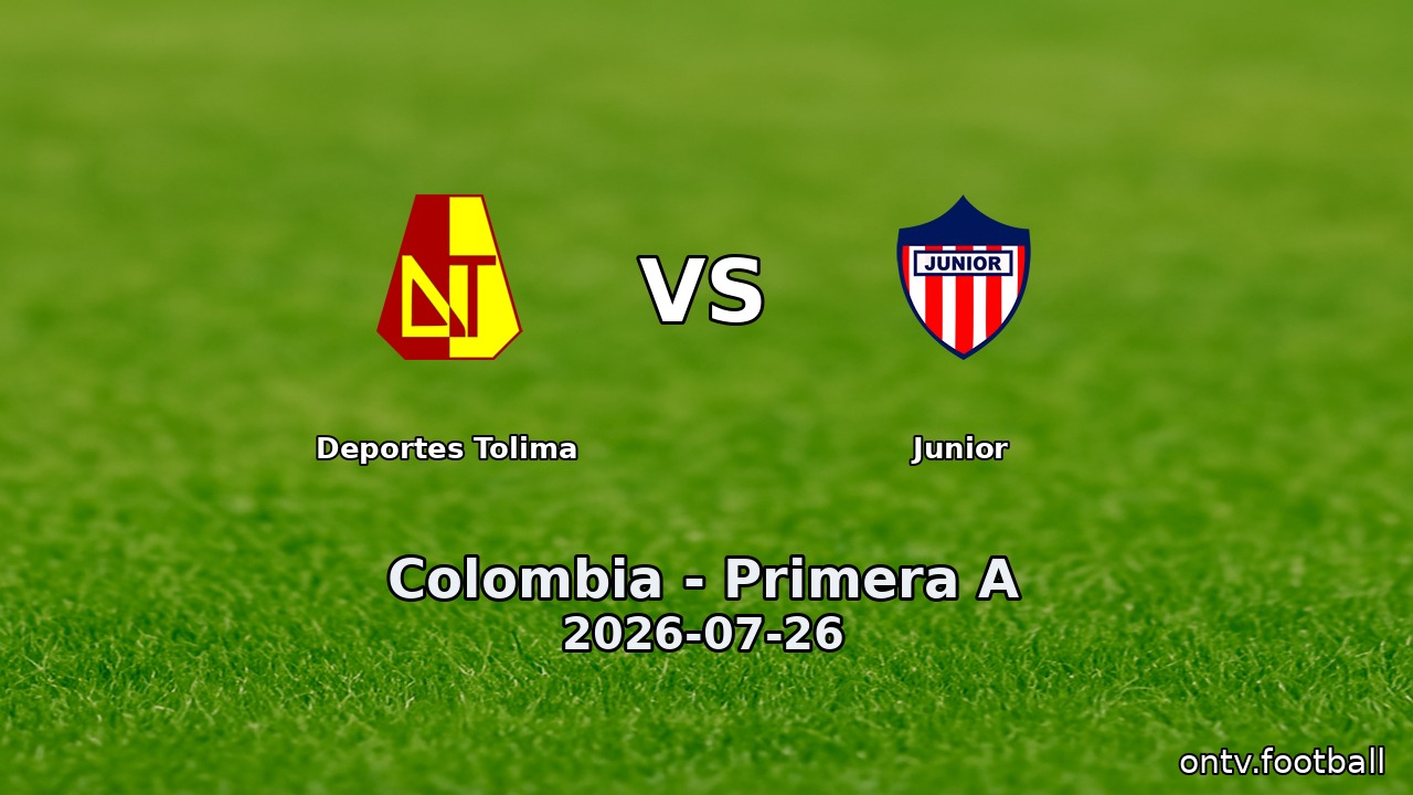 Deportes Tolima vs Junior