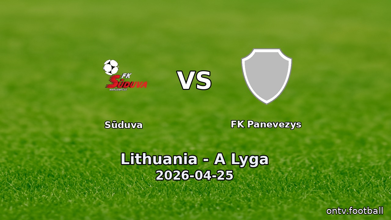 Sūduva vs FK Panevezys