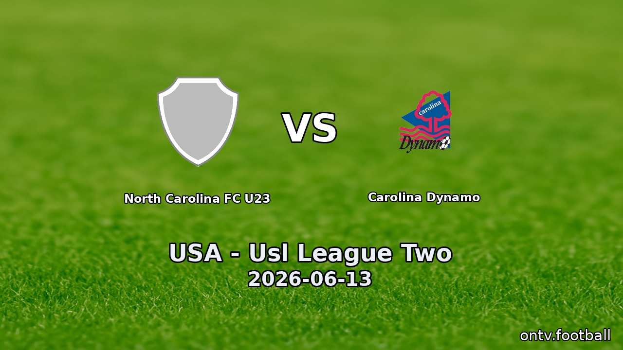 North Carolina FC U23 vs Carolina Dynamo