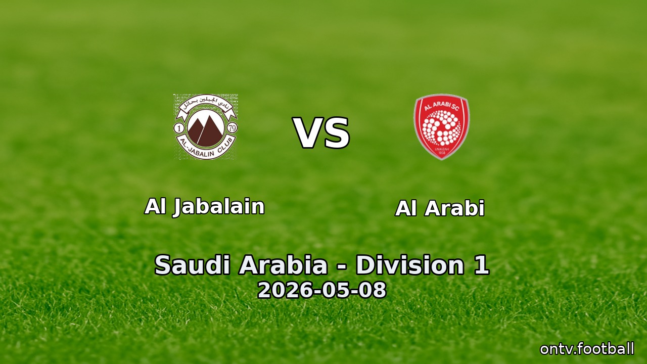 Al Jabalain vs Al Arabi