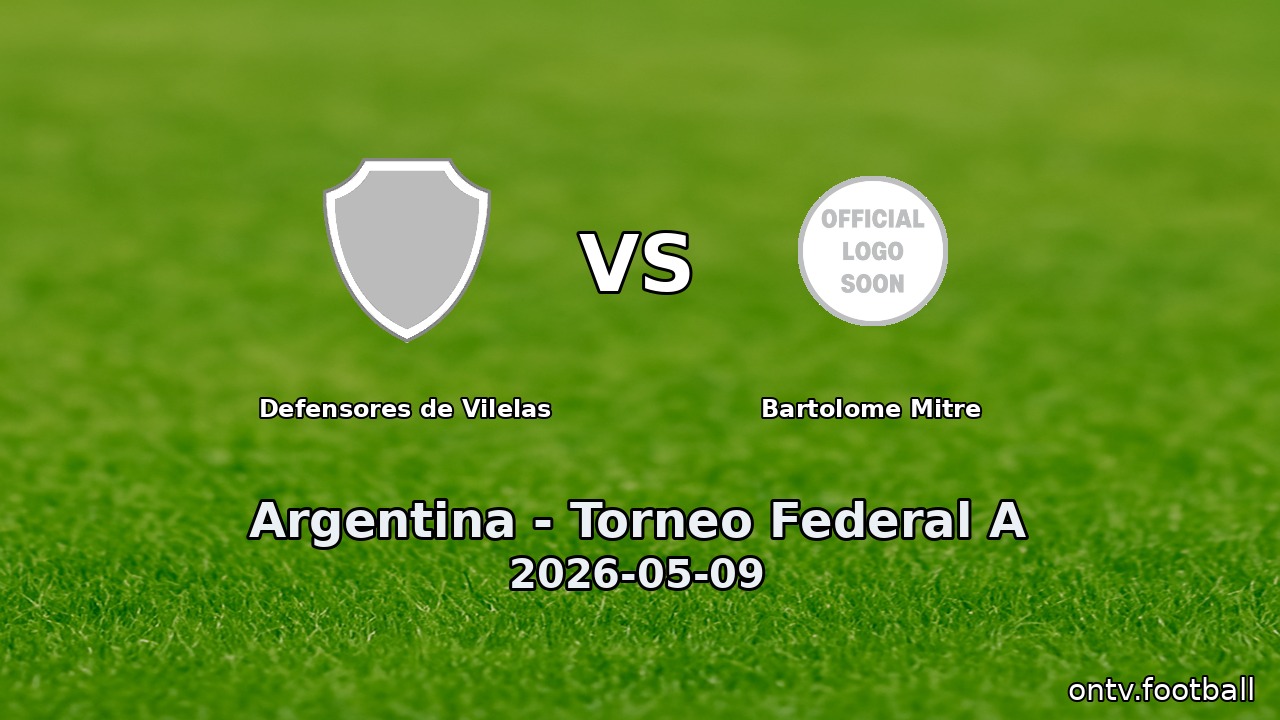 Defensores de Vilelas vs Bartolome Mitre