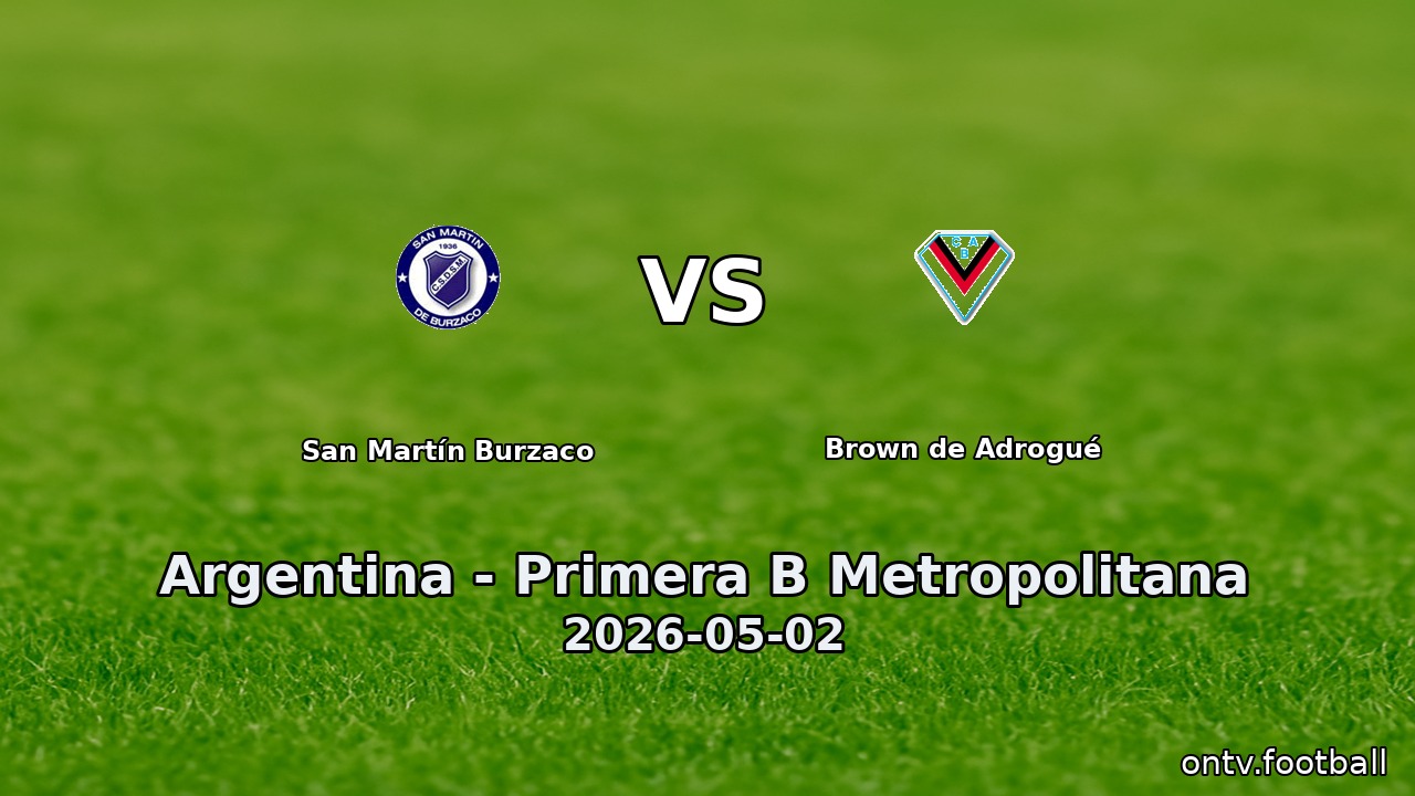 San Martín Burzaco vs Brown de Adrogué
