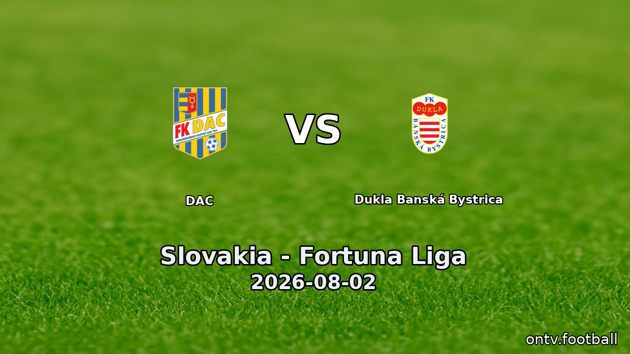 DAC vs Dukla Banská Bystrica