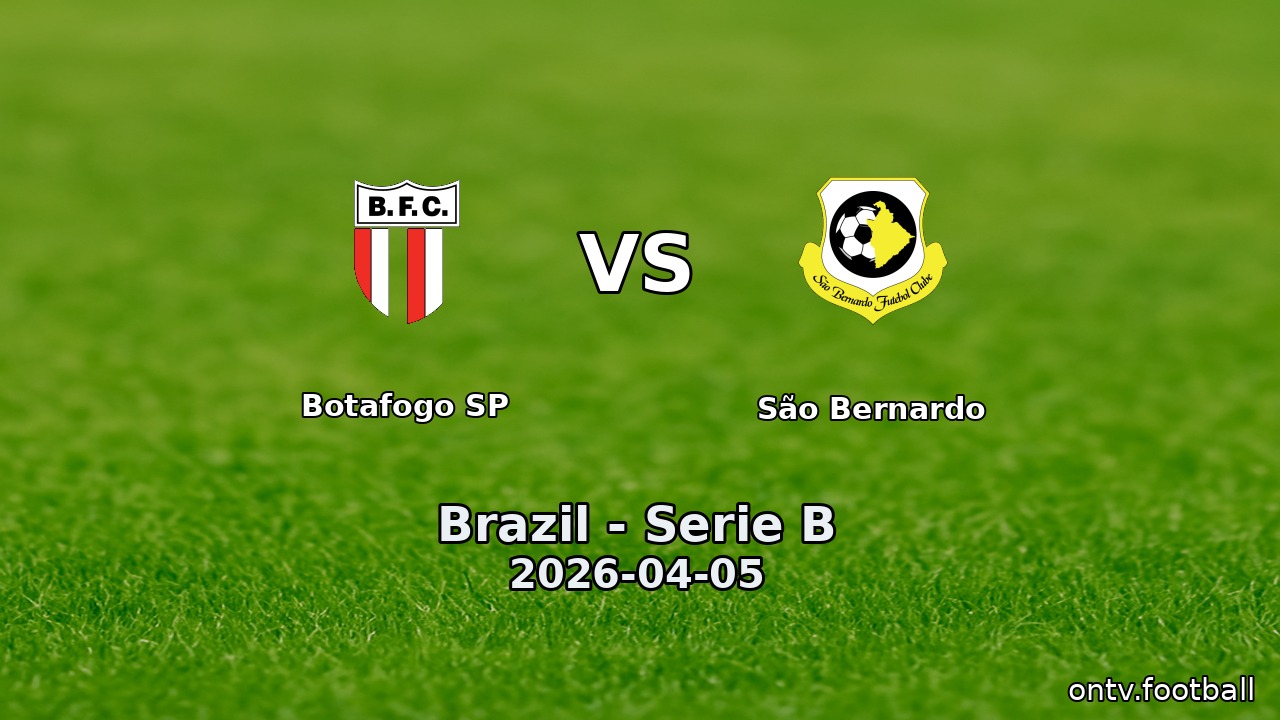 Botafogo SP vs São Bernardo