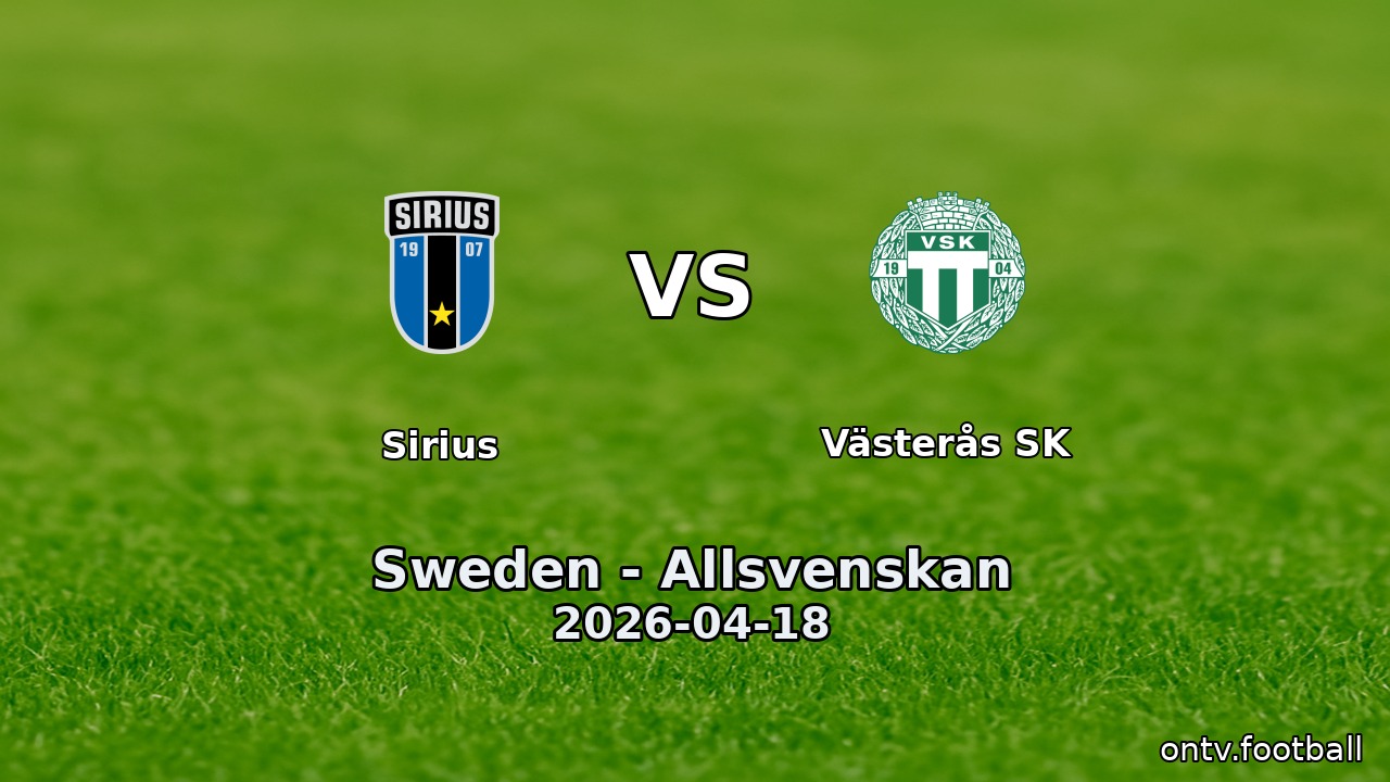 Sirius vs Västerås SK