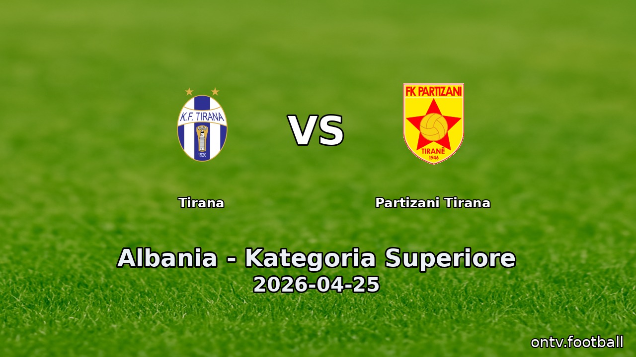 Tirana vs Partizani Tirana
