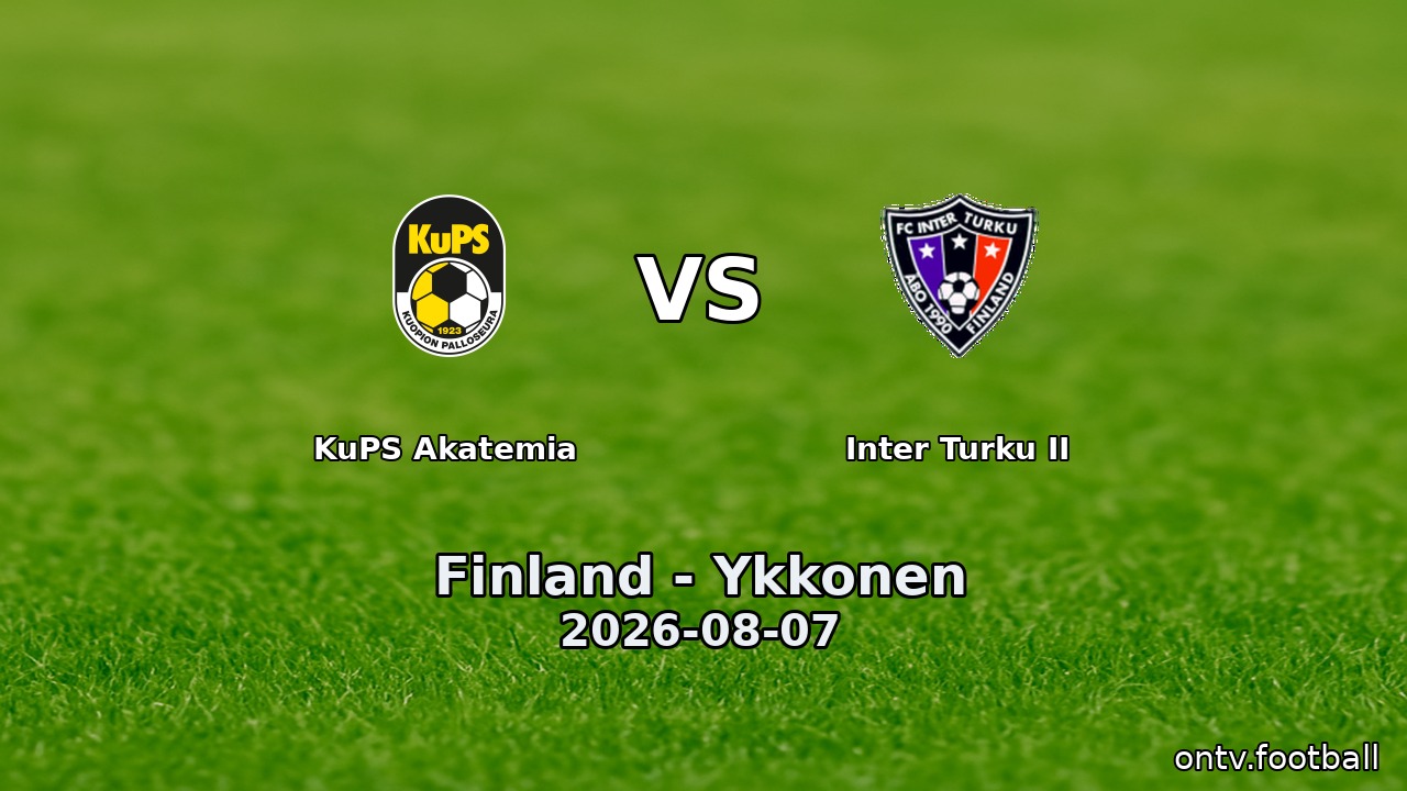 KuPS Akatemia vs Inter Turku II