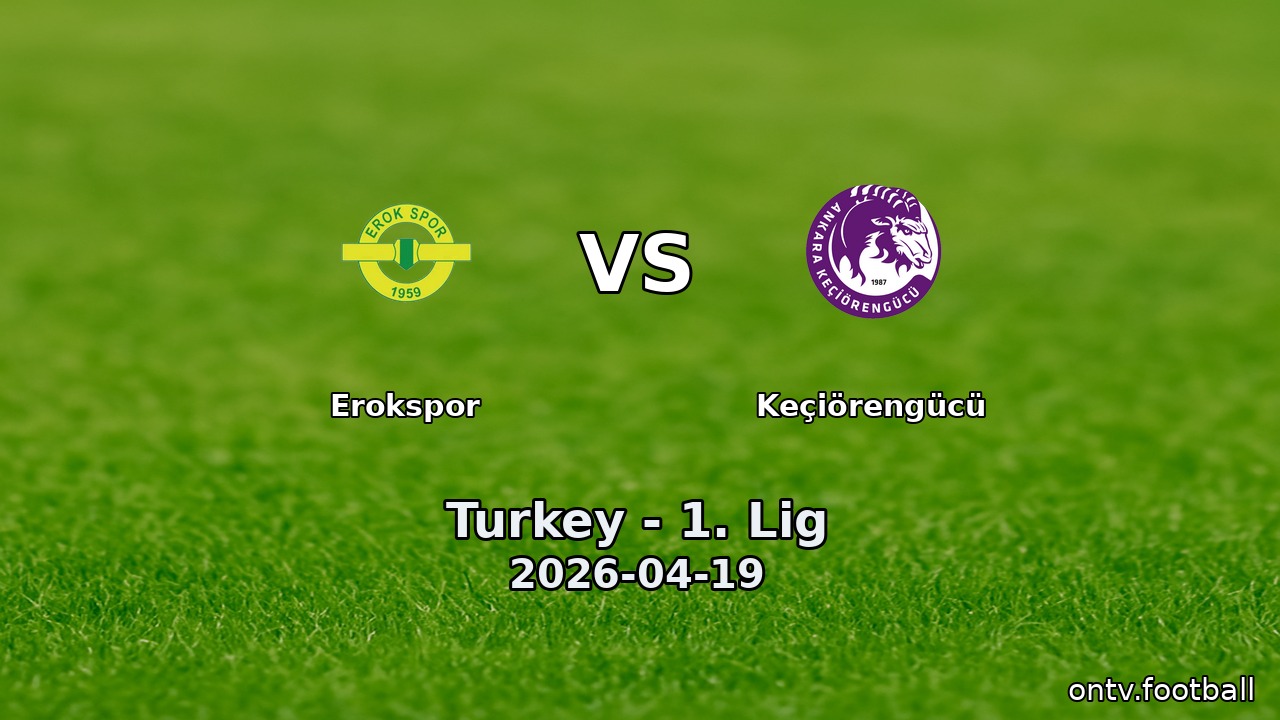 Erokspor vs Keçiörengücü