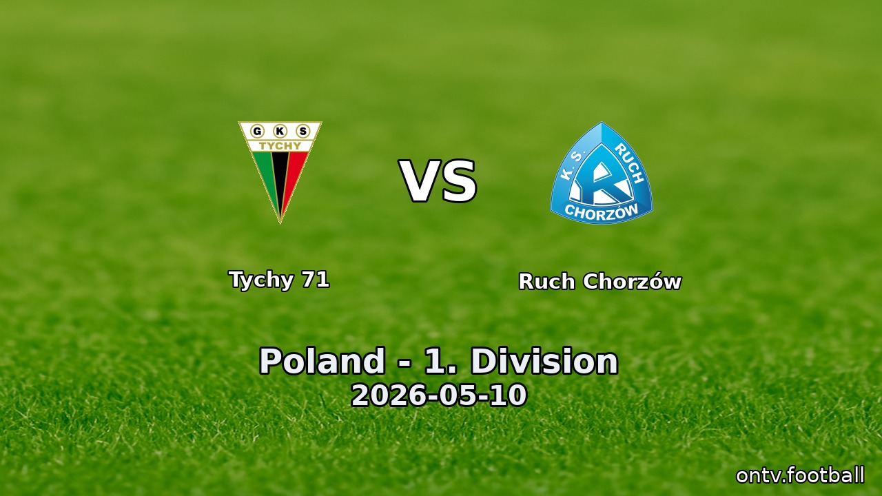 Tychy 71 vs Ruch Chorzów