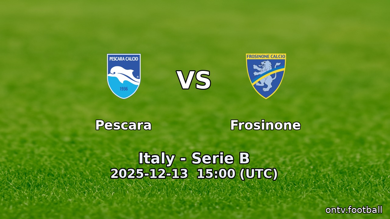 Pescara vs Frosinone