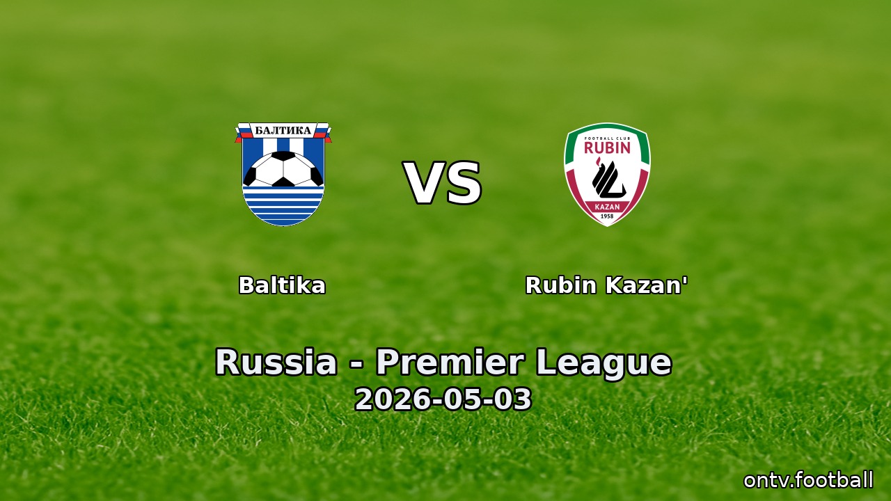 Baltika vs Rubin Kazan'