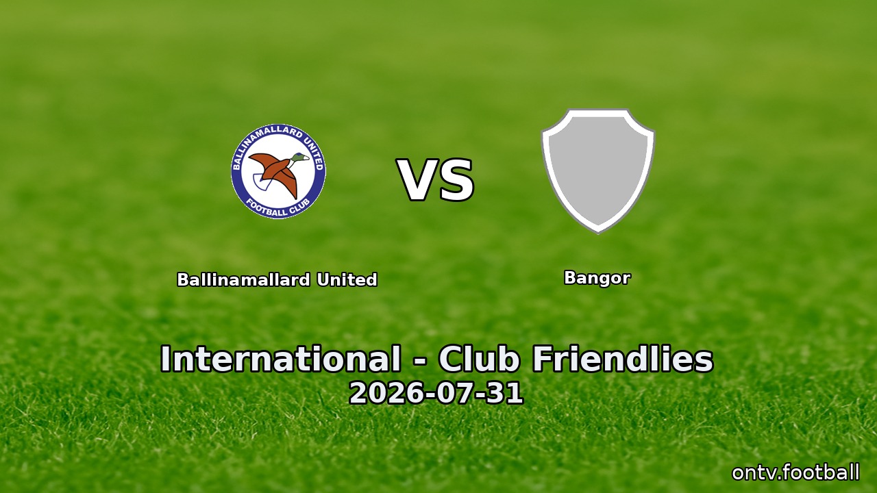 Ballinamallard United vs Bangor