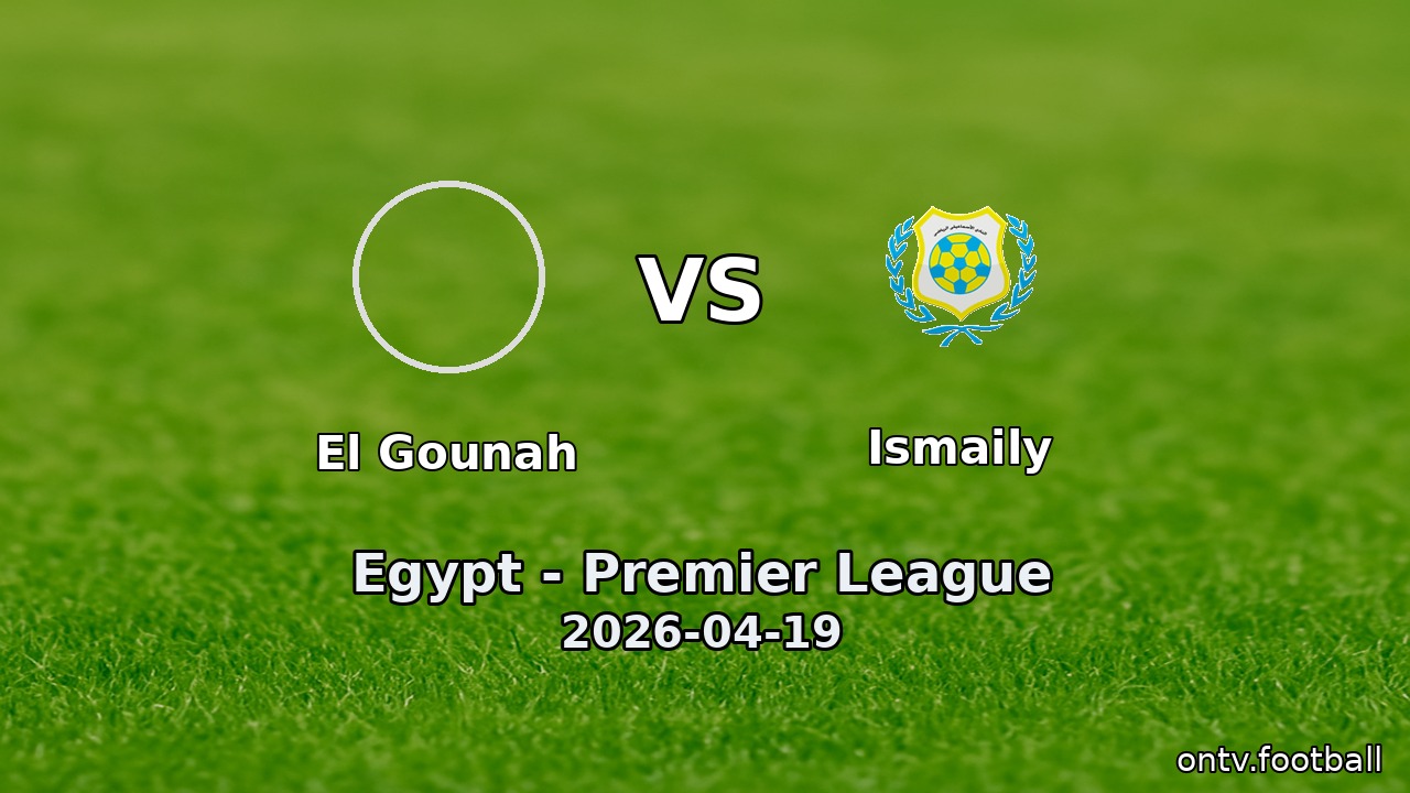 El Gounah vs Ismaily