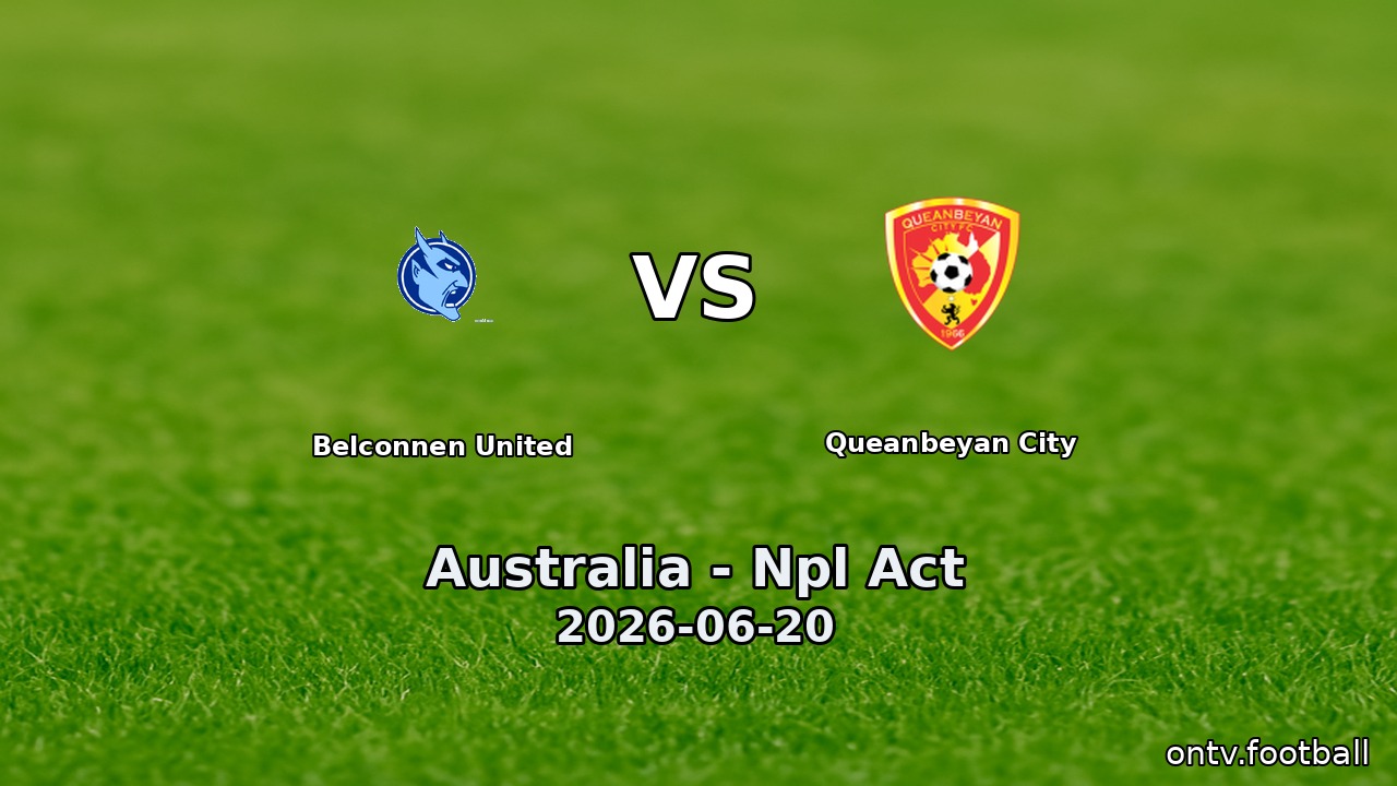 Belconnen United vs Queanbeyan City