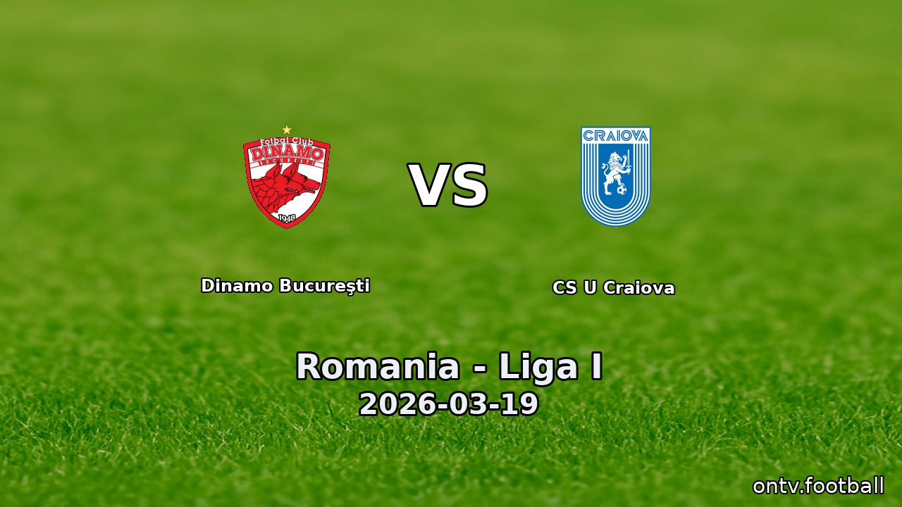 Dinamo Bucureşti vs CS U Craiova