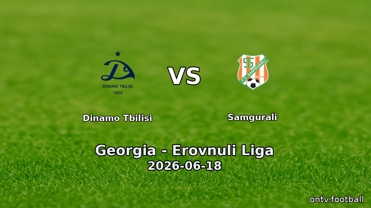 Dinamo Tbilisi vs Samgurali