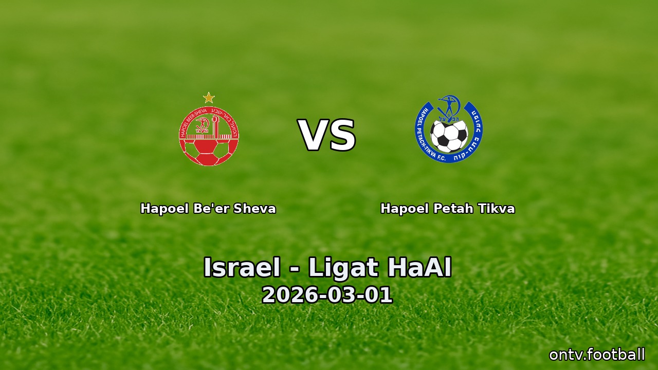 Hapoel Be'er Sheva vs Hapoel Petah Tikva