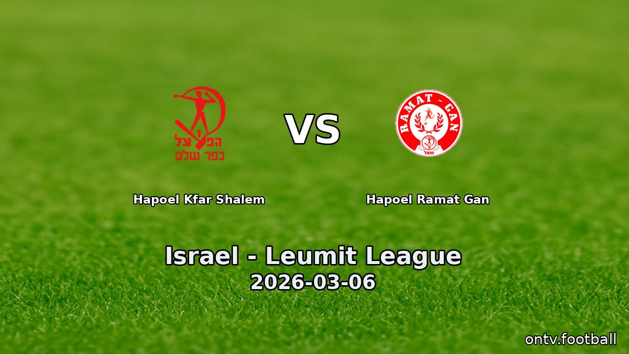 Hapoel Kfar Shalem vs Hapoel Ramat Gan