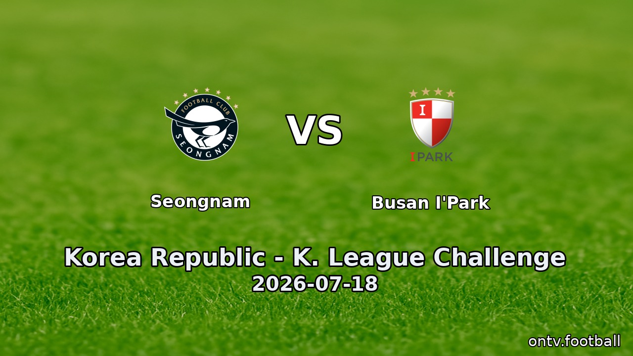 Seongnam vs Busan I'Park