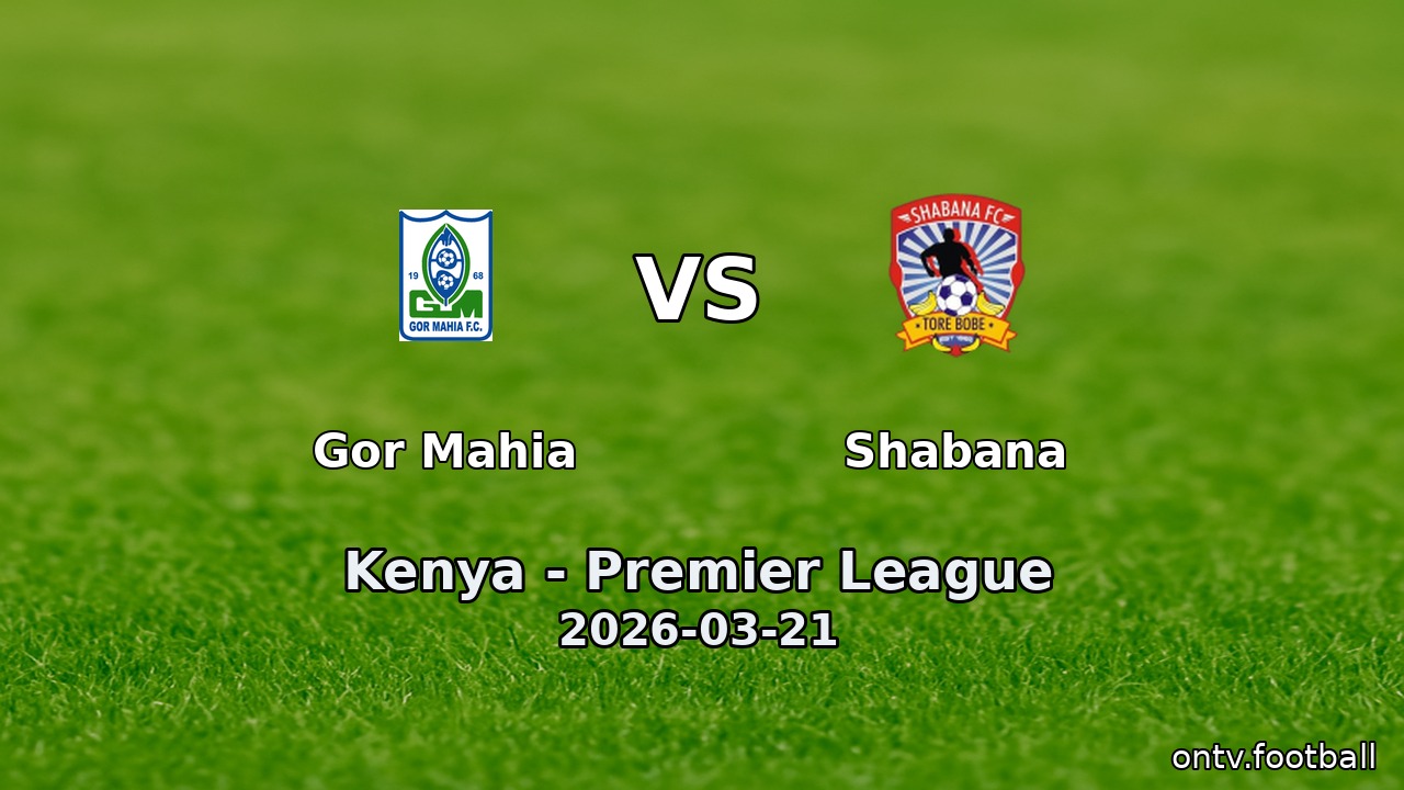 Gor Mahia vs Shabana