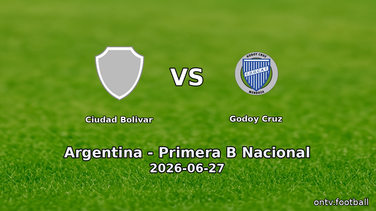 Ciudad Bolivar vs Godoy Cruz