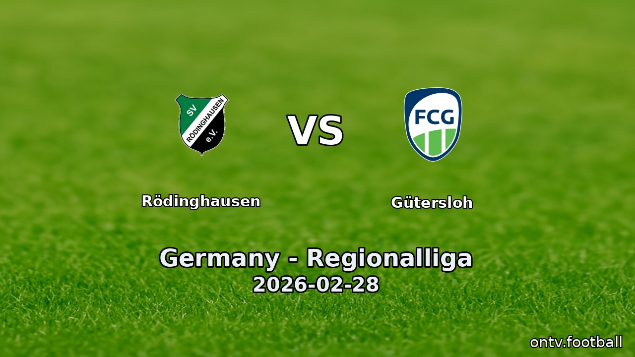 Rödinghausen vs Gütersloh